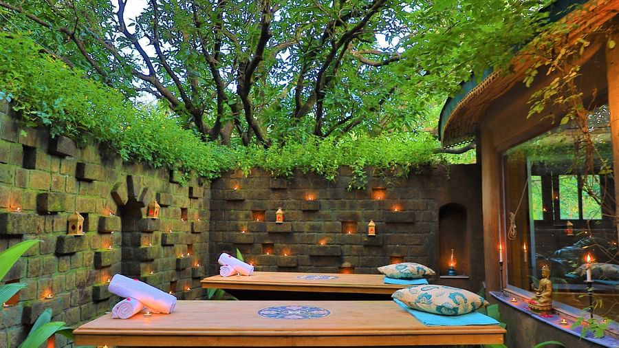 spa area amidst nature