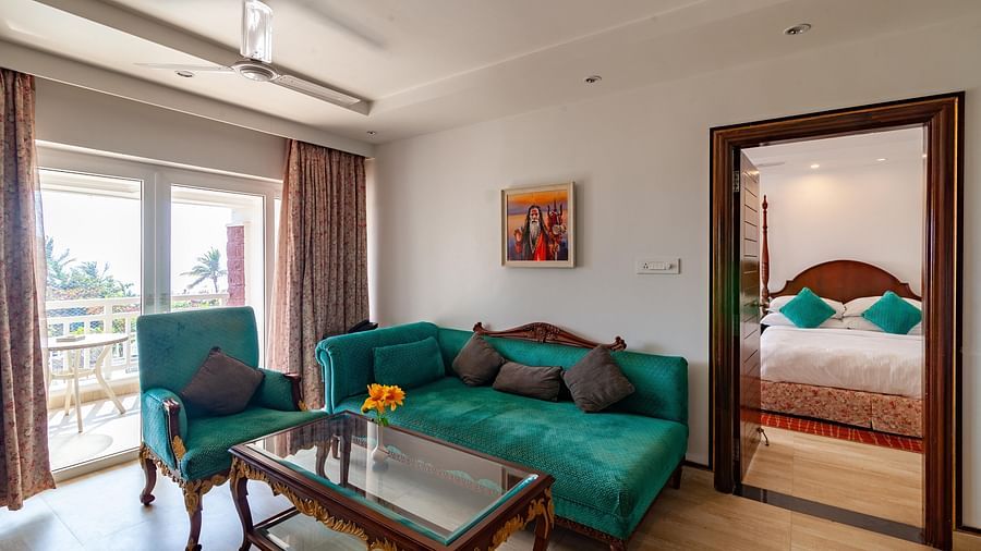 sofa set in the attached living room - Mayfair Heritage, Puri 