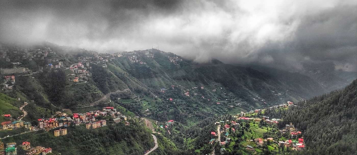 Shimla aerial view