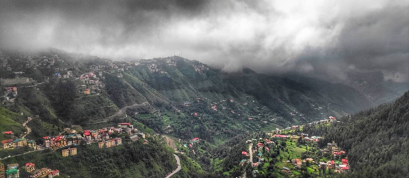 Shimla aerial view