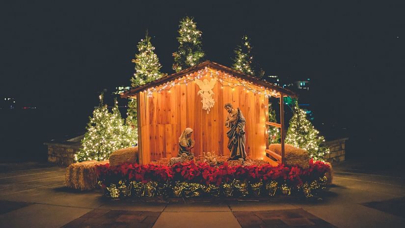 Heritage Village Resorts Spa Goa - image of crib enacting the birth of Jesus Christ