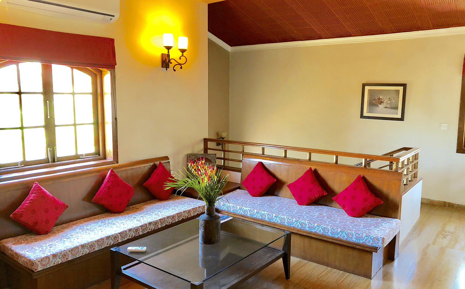 Common Area featuring sofas arranged in L shape next to a coffee table