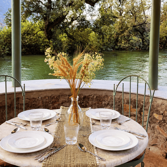 Breakfast by the riverside 2-Guest Rooms-Surya Bagh - Boutique Hotels in Ajabgarh Rajasthan
