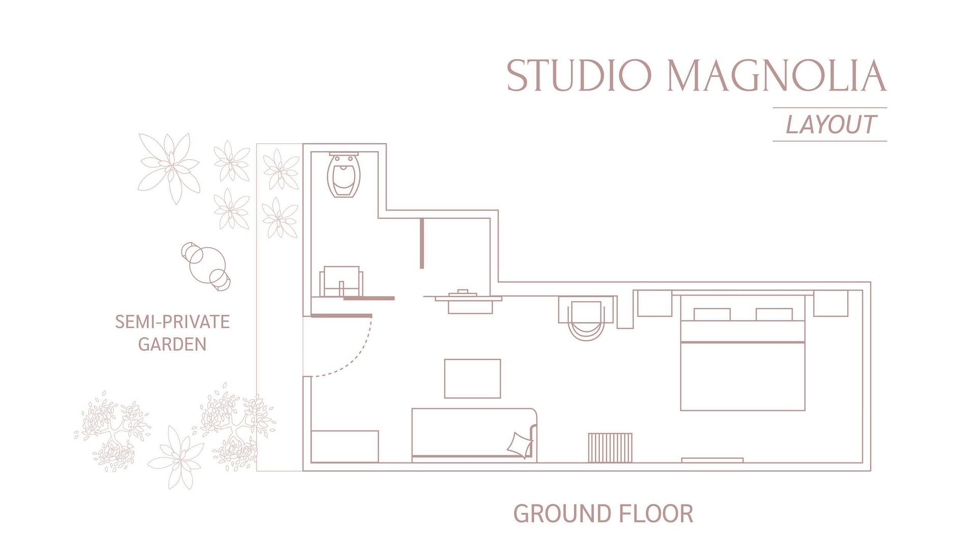 Layout of flooring at Karma Chalets.