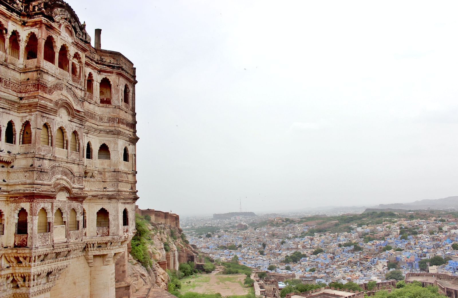 A view of the city from the city fort