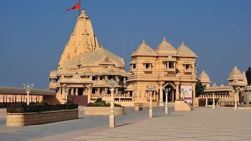 Facade of Somnath temple in Gujarat
