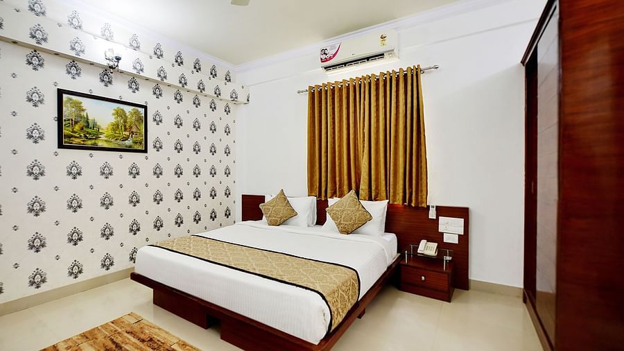deluxe room at our hotel in Bangalore
