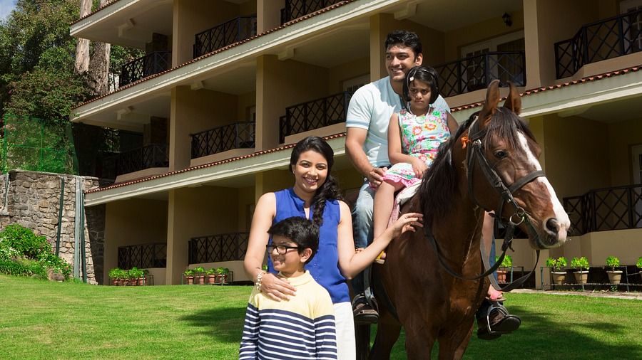 a family Horse Riding 3