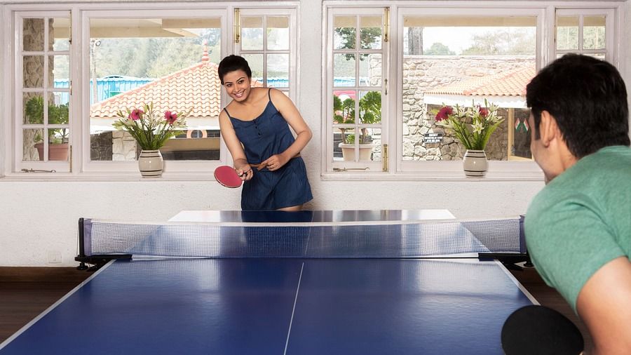people playing table tennis