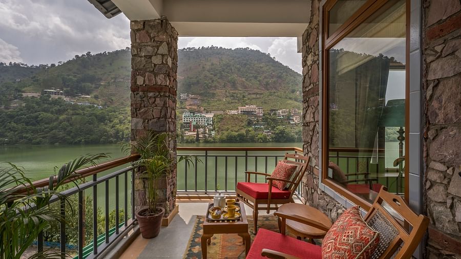  A beautiful private sit-out overlooking the Bhimtal Lake 