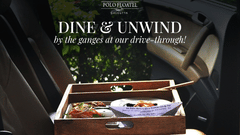 a banner for dine and unwind at - polo floatel kolkata