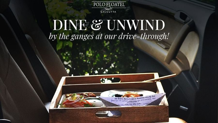 a banner for dine and unwind at - polo floatel kolkata