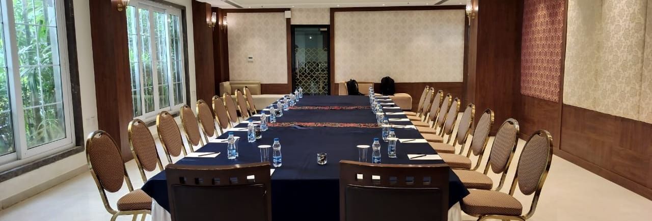 A u shape arrangement at our event hall in chennai featuring stunning view from the window - Accord Chrome Airport Hotel
