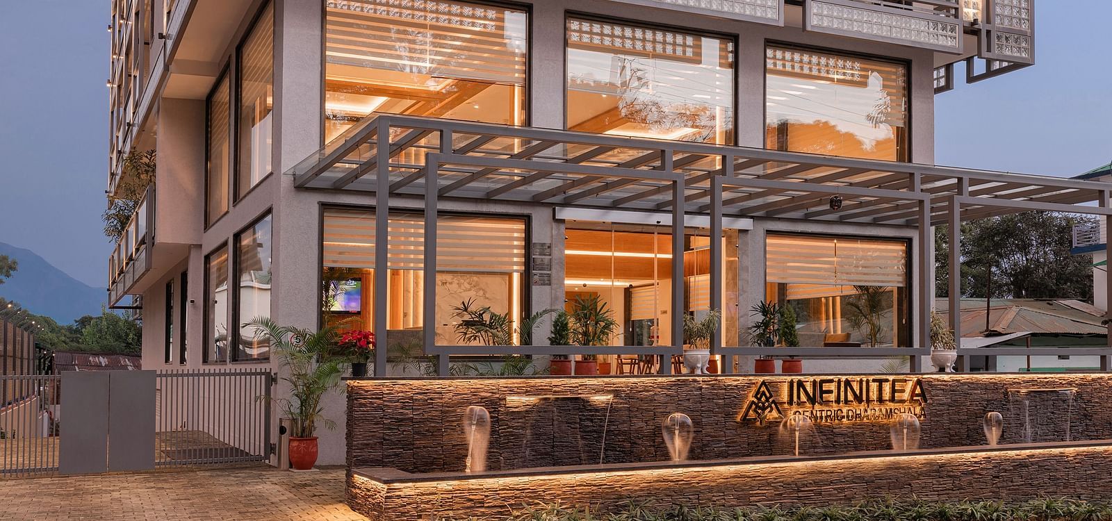 Facade of Infinitea Centric, Dharamshala