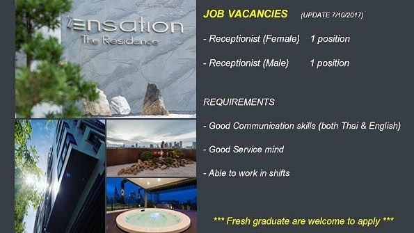 Zensation The Residence, Bangkok Bangkok Hotel job v2