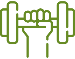 Icon of a dumbbell.