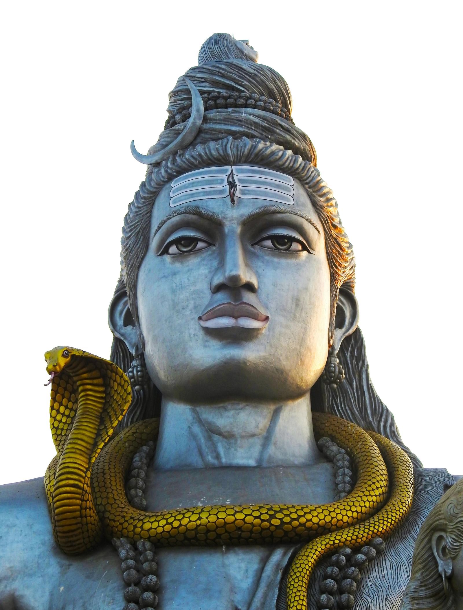 Image of a large statue of lord shiva.
