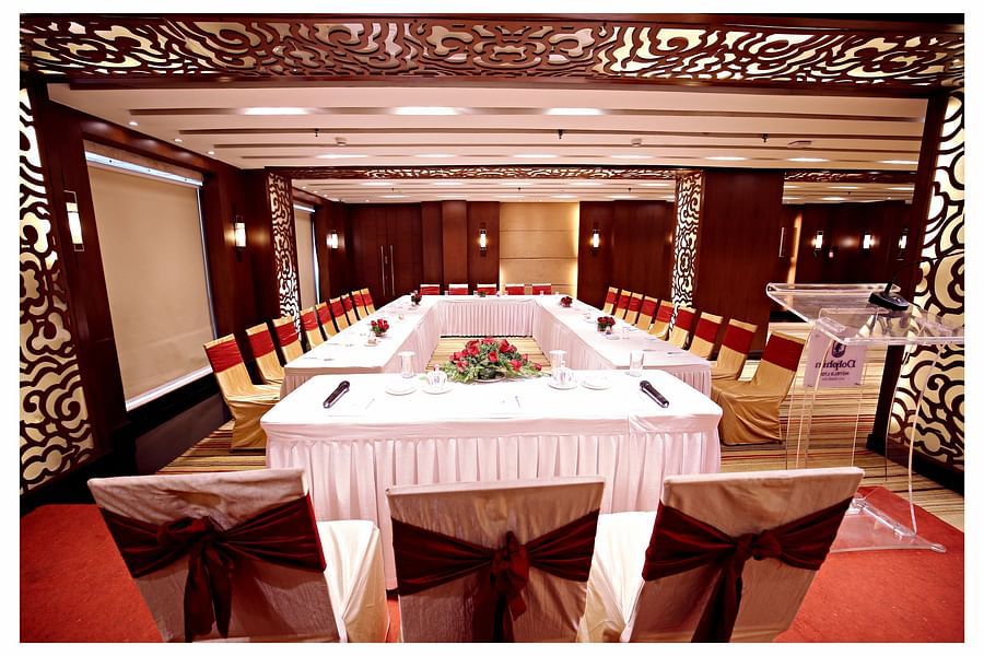 alt-text U shaped sitting arrangement at Kalinga banquet hall