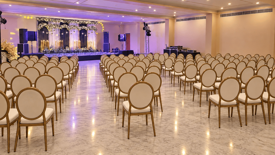 Stage Set up with Class Room Style Seating-Corporate Meet at Umaid Palace-Dausa