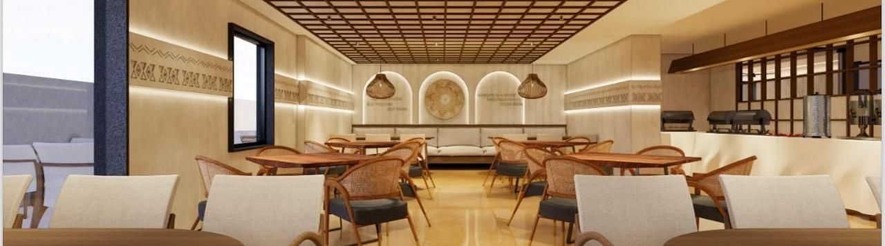 interiors of the restaurant at Hotel La Premier