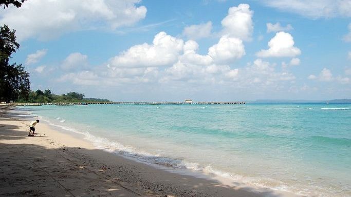 Bharatpur Beach in Andaman and Nicobar Islands