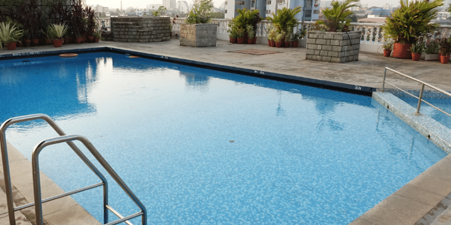 Swimming pool at our hotel in Central Cochin  Abad Atrium  Cochin-7