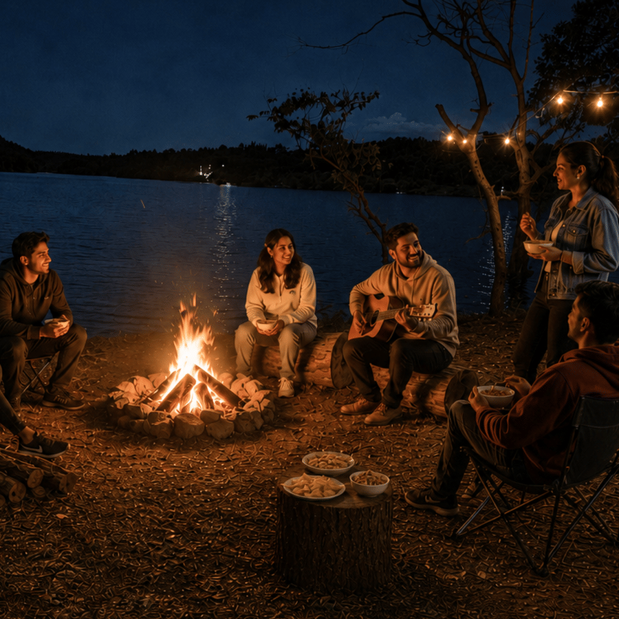 Riverside Campfire