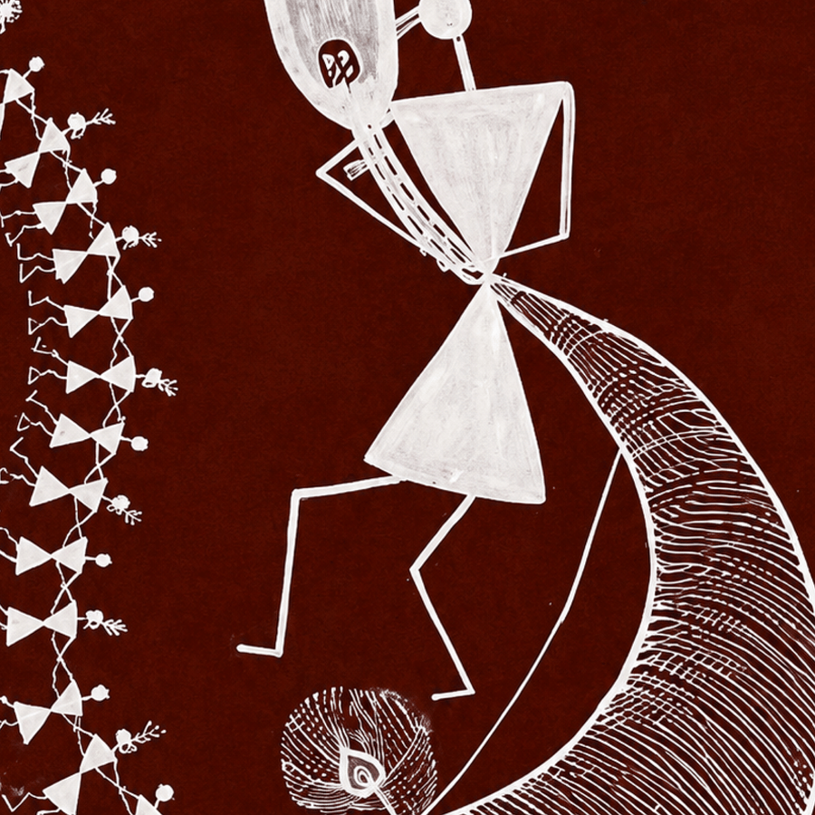 Warli Painting Tarpa Dance