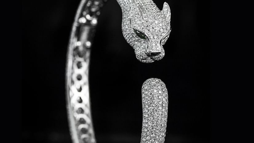 Cartier jewellery with a leopard head