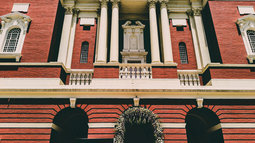 the exterior facade of a heritage building 9392