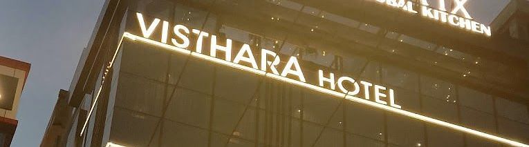 Facade of Visthara - Urban Boutique Hotel, Bangalore in the evening