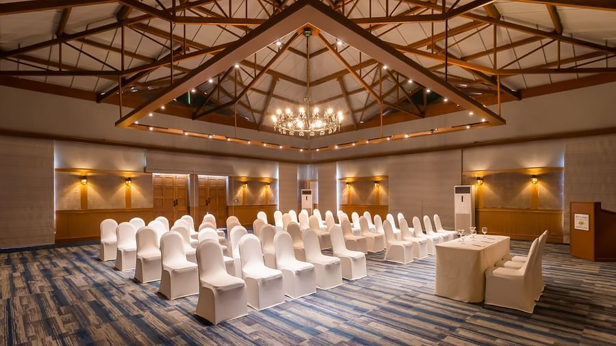 interior of villa arossim - a beautiful banquet hall in south goa at heritage