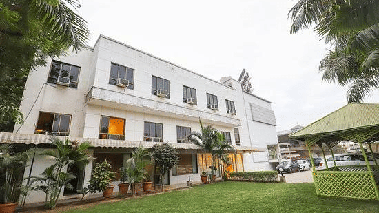 Facade image of VITS Select, Bharuch during an overcast day. 