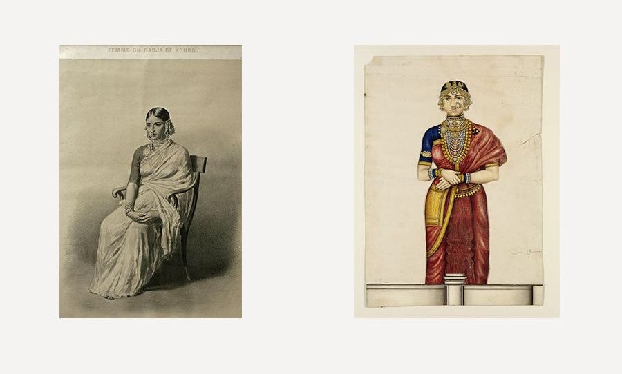 Portraits of Indian women by Alexey Soltykoff.
