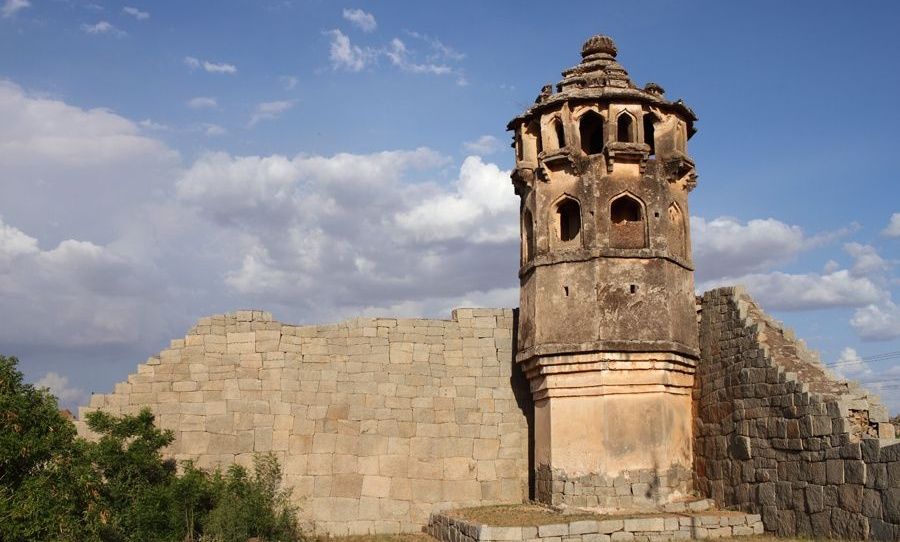 Hampi Zenana Enclosure Watch Tower, a historic structure.