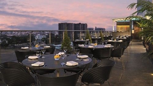 sky loung bar in Rajkot  only non-vegetarian restaurant in Rajkot  Marasa Sarovar Portico Rajkot  5 star hotel in rajkot