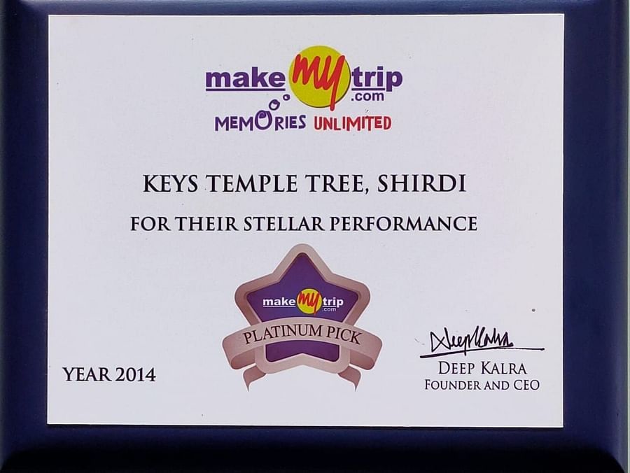 2014 Award - 2 MakeMyTrip Stellar Performance Award