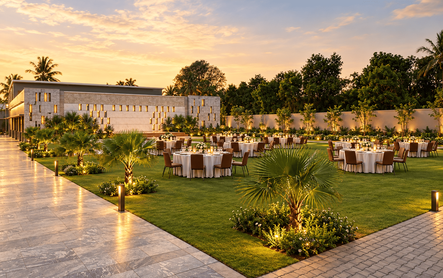 Golden Hour Garden Banquet