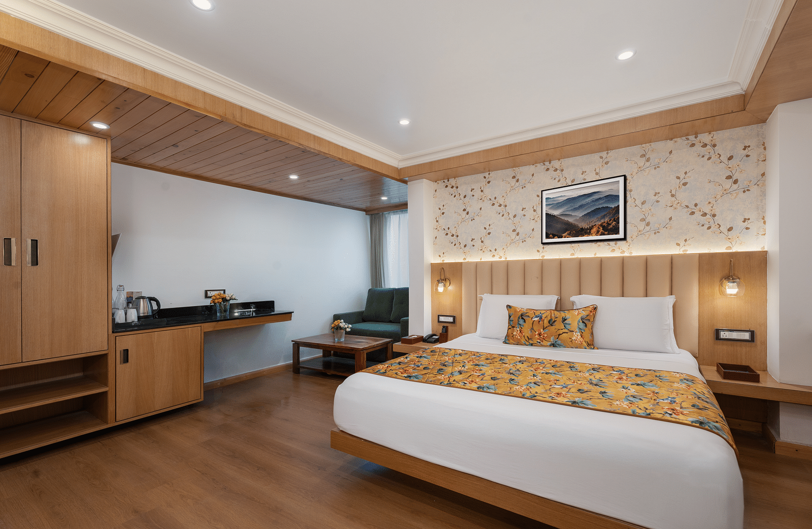 Deluxe room with sofa cum bed