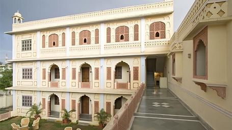 A image showcasing the facade of Chirmi Palace