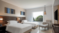 Twin Room with two bed overlooking the pool at The Residency Towers Rameswaram