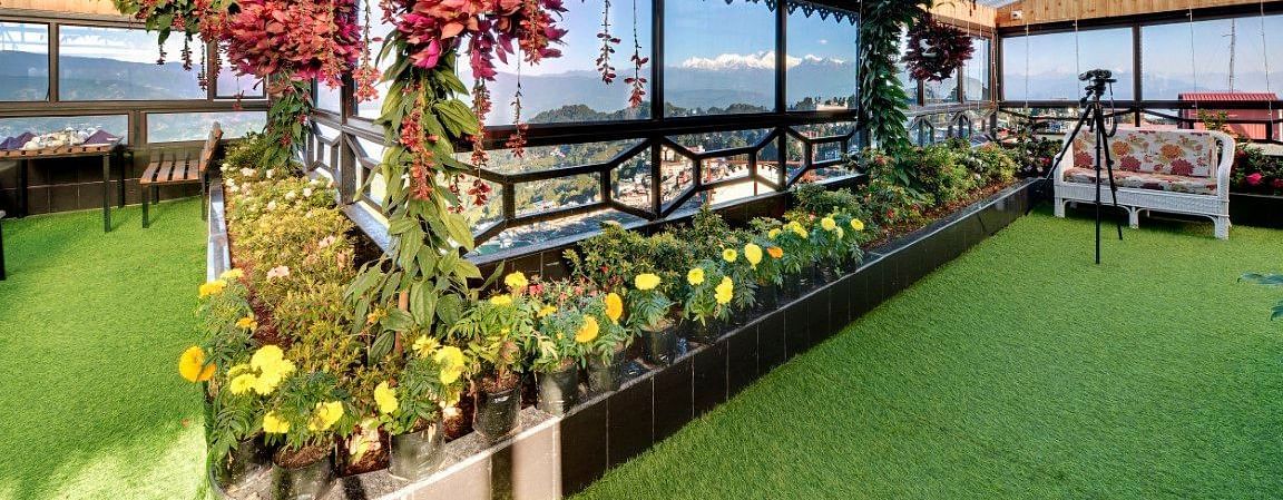 Facade image of Sumitel Vista with floral decoration