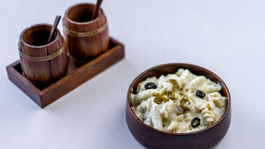 a setting of a meal on a table 