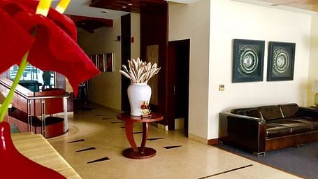 Reception, Hotel Aura Paharganj New Delhi, hotels in paharganj 1
