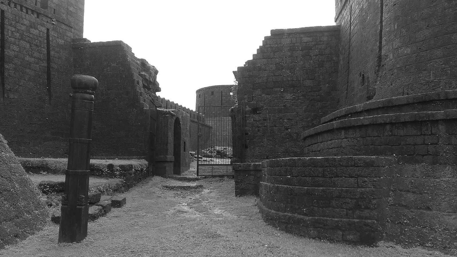 An overview of Mirjan Fort with stone structures still in place - Mirjan Fort Place