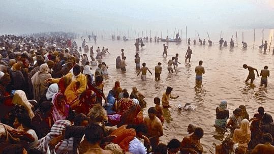 Prayagraj Sangam in January
