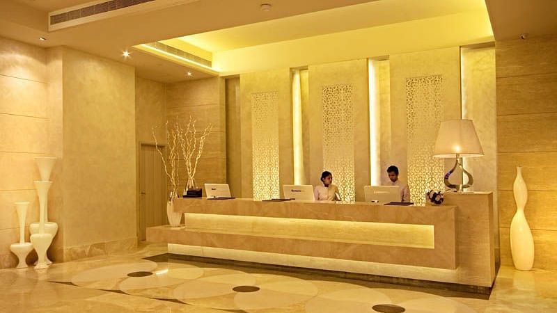 Reception Lobby Radisson Hyderabad Hitech City Hyderabad 8