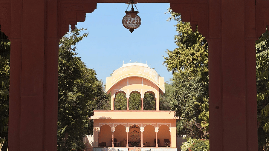 Baradari - Outdoor Dining at Umaid Palace Dausa- Heritage Resorts Near Jaipur