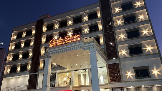 Facade image of the hotel at Clarks Collection, Somnath