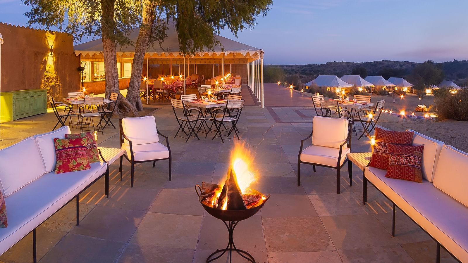 Outdoor dining arrangement at Manvar Resort and Desert Camp - 3